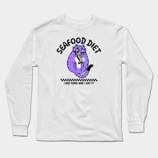 Sea food diet Long Sleeve T-Shirt